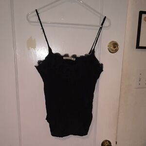 Abercrombie & Fitch | Black Camisole with Lace Trim